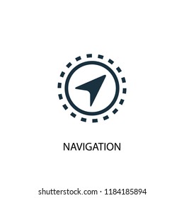 Navigation icon. Simple element illustration. Navigation concept symbol design. Can be used for web and mobile.