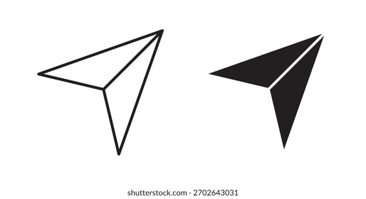 ícone de navegação tendência plana simples design gráfico moderno logotipo abstrato