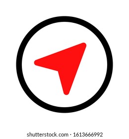 Navigation icon. simple vector illustration