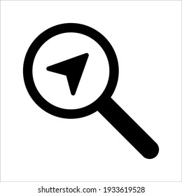 Navigation icon. simple vector illustration on white background. color editable