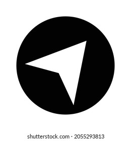 Navigation icon. simple vector illustration on white background. color editable. eps 10