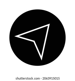 Navigation icon. simple vector illustration on white background. color editable. eps 10