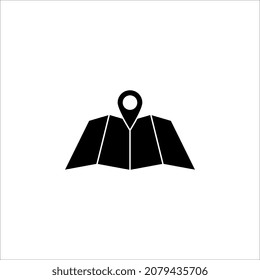 Icono de navegación. ilustración vectorial simple. Pasos 10