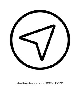 Navigation icon. simple vector illustration color editable