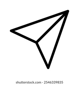 Navigation icon. simple vector illustration on white background. color editable