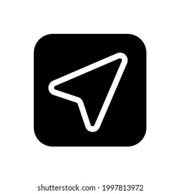 Navigation icon with square style
