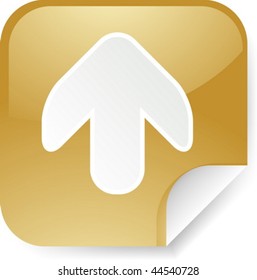 Navigation icon sticker with arrow pointing up