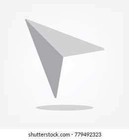 Navigation icon symbol on white background in simple design,vector illustration.