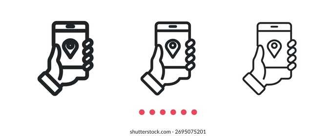 Icono de navegación. Vector de icono de línea delgada