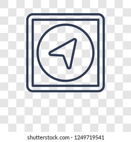 Navigation icon. Trendy Navigation logo concept on transparent background from User Interface and Web Navigation collection