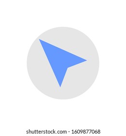navigation icon. in a trendy style