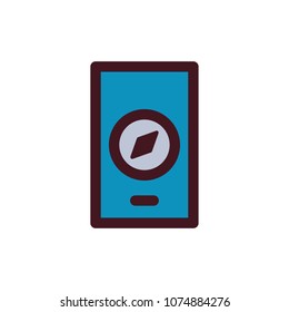 navigation icon vector