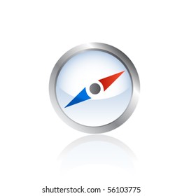 Navigation icon. Vector