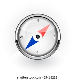 Navigation icon. Vector