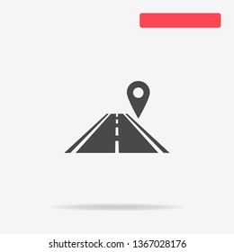 Navigation icon. Vector concept illustration for design.