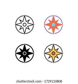 vector de icono de navegación con un diseño de estilo diferente. aislado en fondo blanco