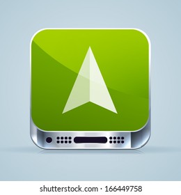 Navigation icon. Vector icon. EPS 10.