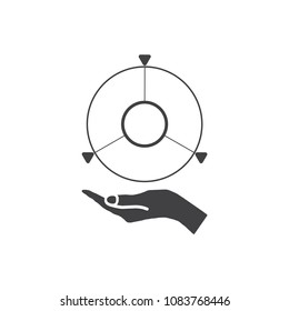Navigation Icon Vector flat design style