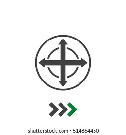 Navigation Icon Vector flat design style
