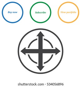 Navigation Icon Vector flat design style