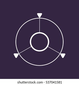 Navigation Icon Vector flat design style