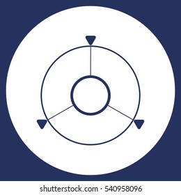 Navigation Icon Vector flat design style