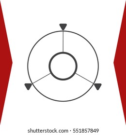 Navigation Icon Vector flat design style