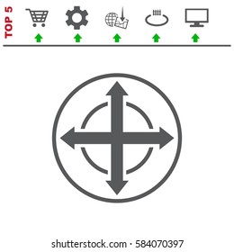 Navigation Icon Vector flat design style