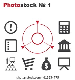 Navigation Icon Vector flat design style