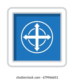 Navigation Icon Vector flat design style
