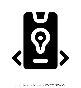 navigation icon. vector glyph icon for your website, mobile, presentation, and logo design.