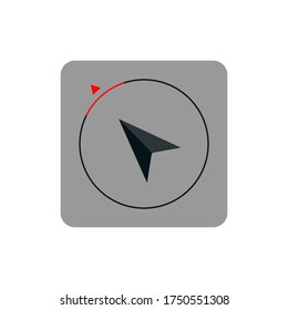 navigation icon vector, gps, sign