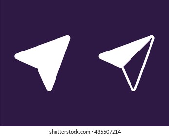 Navigation icon . Vector illustration