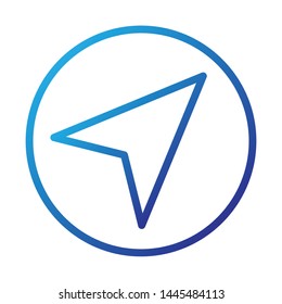 Navigation Icon, Vector Illustration,User Interface Colour Outline
