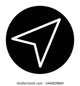 Navigation Icon, Vector Illustration,User Interface Glyph
