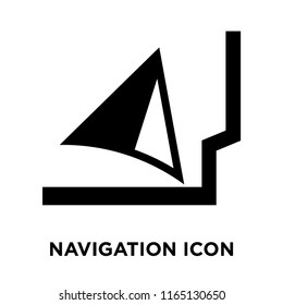 Navigation icon vector isolated on white background, Navigation transparent sign , navigation symbols