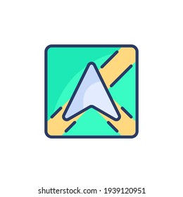 navigation icon in vector. Logotype