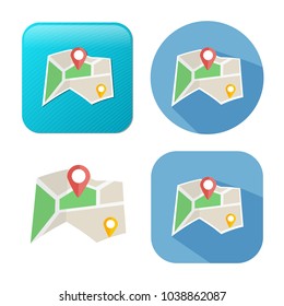 Navigation Icon - Vector Map Marker Icon - Location Pin - Gps Symbol