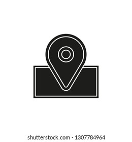 navigation icon - vector map marker icon - location pin - gps symbol