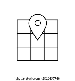 Navigation icon vector set. Location illustration sign collection.  Map symbol or logo.