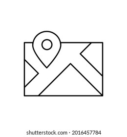 Navigation icon vector set. Location illustration sign collection.  Map symbol or logo.