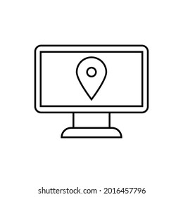 Navigation icon vector set. Location illustration sign collection.  Map symbol or logo.