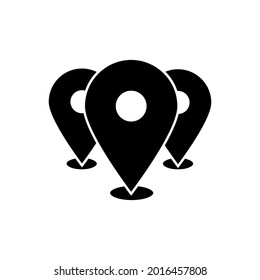 Navigation icon vector set. Location illustration sign collection.  Map symbol or logo.