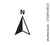 Navigation icon vector simple design 