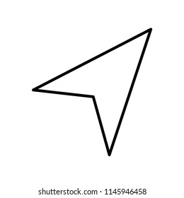 Navigation icon vector icon. Simple element illustration. Navigation symbol design. Can be used for web and mobile.