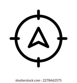 Illustration zum Design des Vektorsymbol-Navigationssymbols