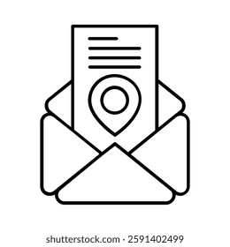 Navigation icon vector. Trip illustration sign. Location symbol. Pin logo.