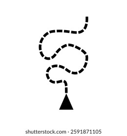 Navigation icon vector. Trip illustration sign. Location symbol. Pin logo.