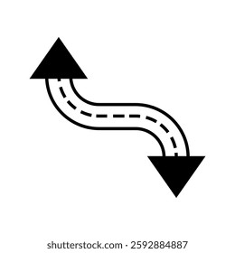 Navigation icon vector. Trip illustration sign. Location symbol. Pin logo.