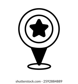 Navigation icon vector. Trip illustration sign. Location symbol. Pin logo.